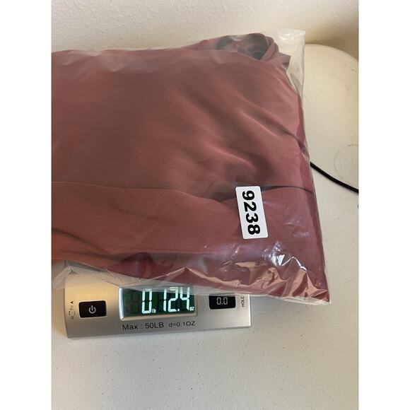 Azazie Dress Women's 4 Rust V Neck Satin Formal Bridesmaid Gown Open Back Slit - Picture 13 of 13